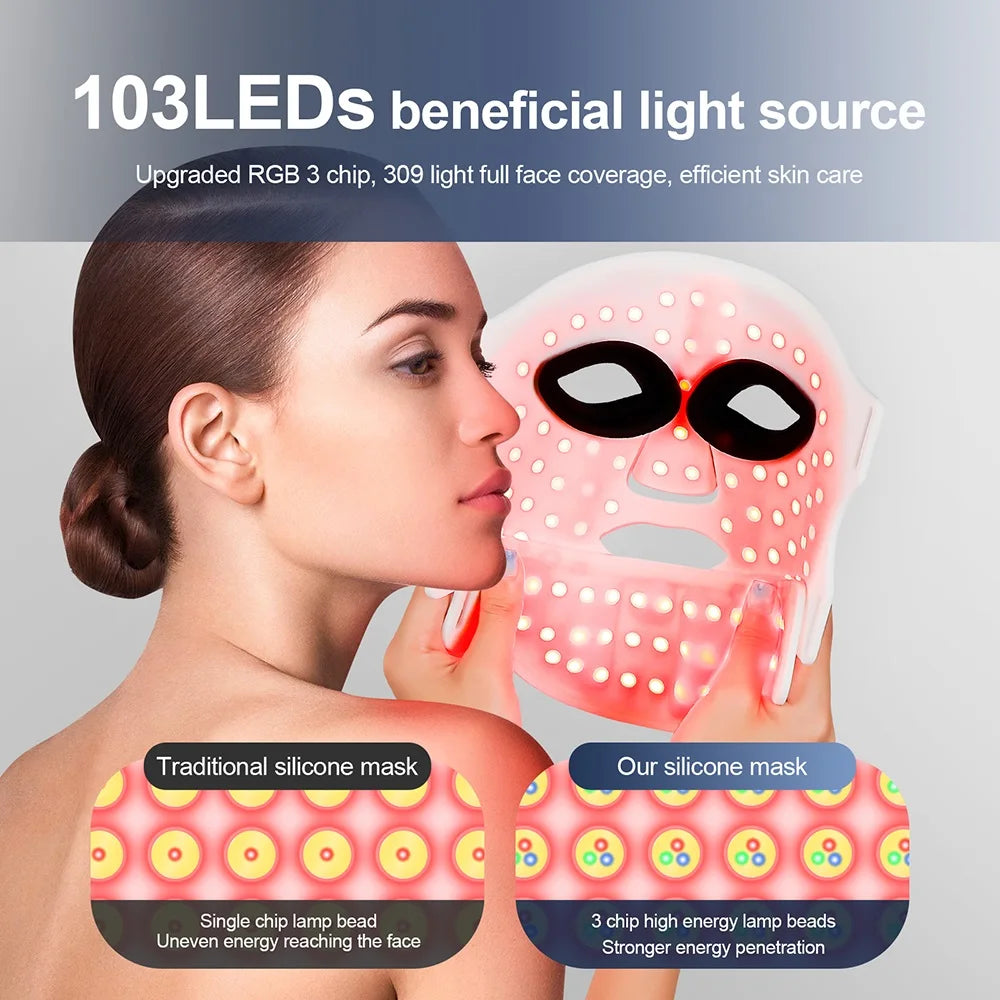 BETTER SKIN Silicone LED Mask Face and Neck 7 Colors