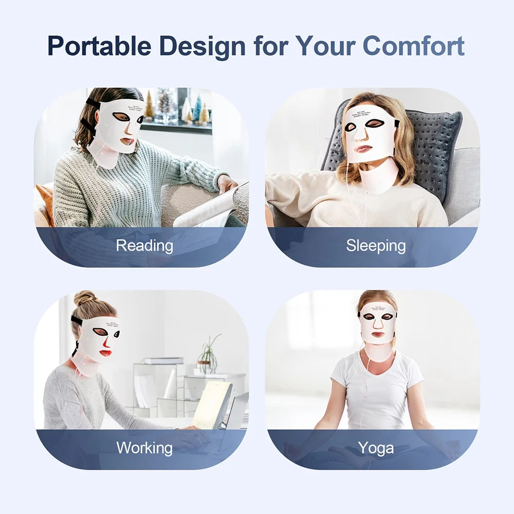 BETTER SKIN Silicone LED Mask Face and Neck 7 Colors