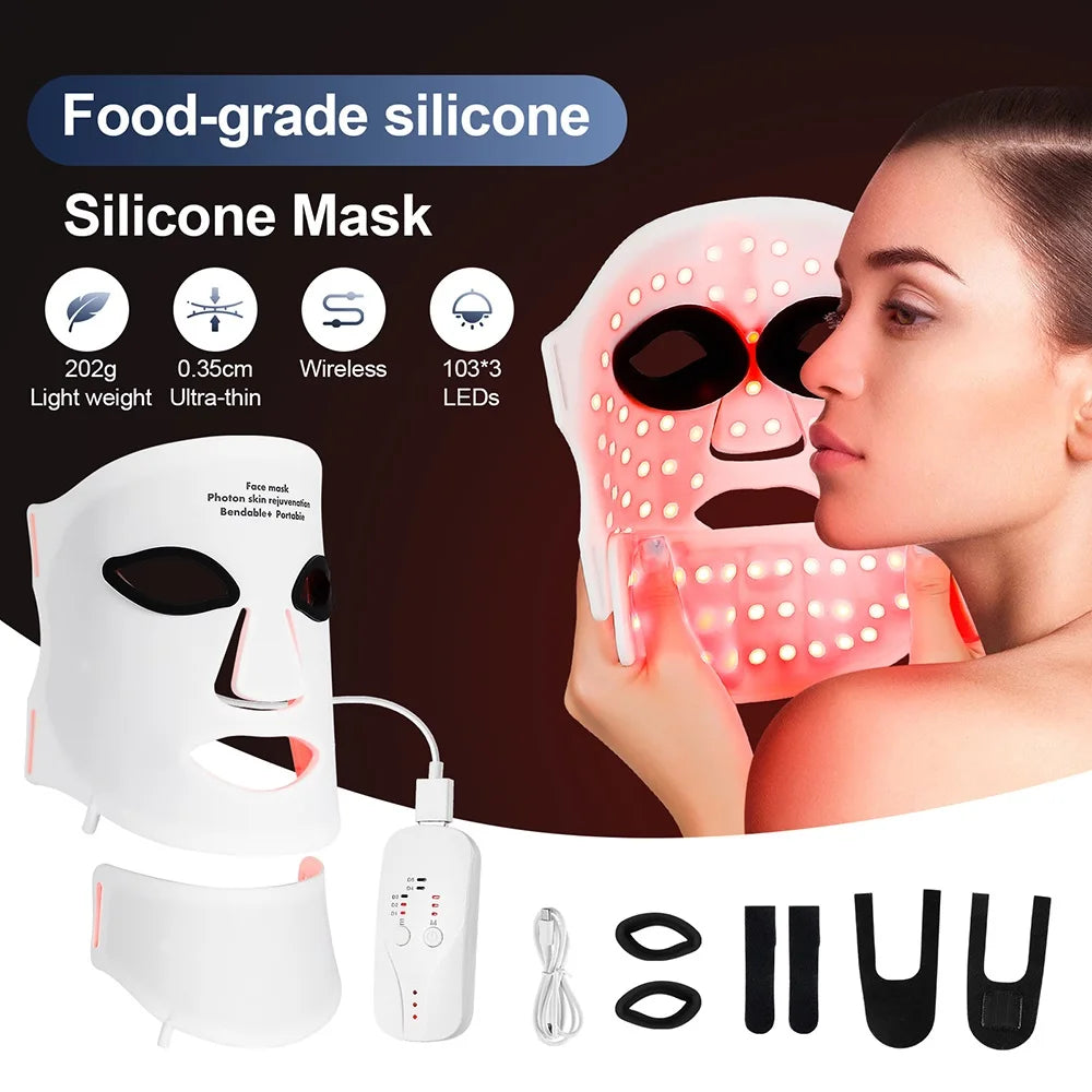 BETTER SKIN Silicone LED Mask Face and Neck 7 Colors