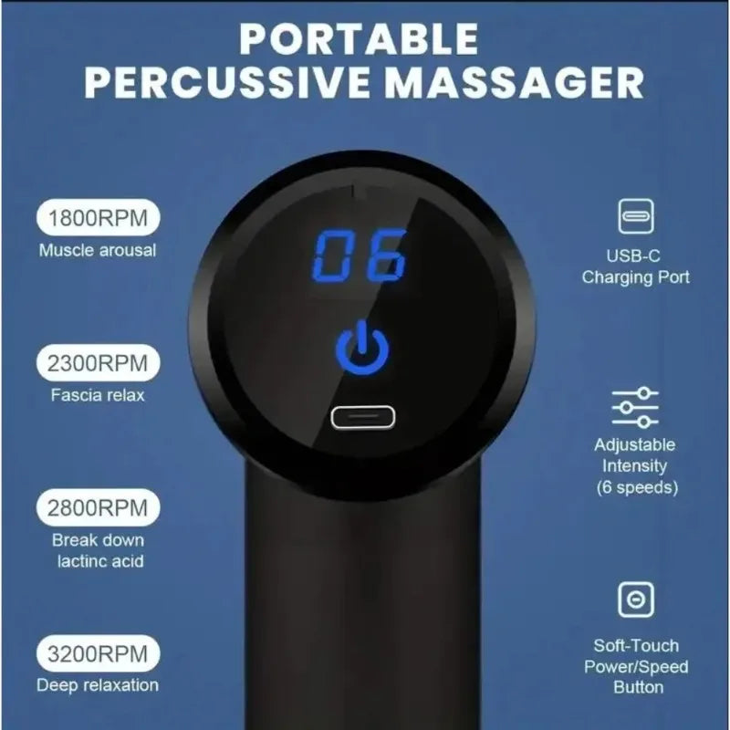 BETTER RECOVERY Mini Massage Gun for Back, Neck, Shoulder, Pain Relief Daily Relaxation