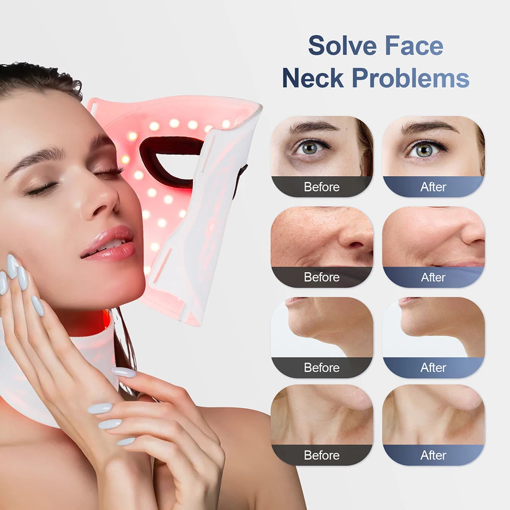 BETTER SKIN Silicone LED Mask Face and Neck 7 Colors