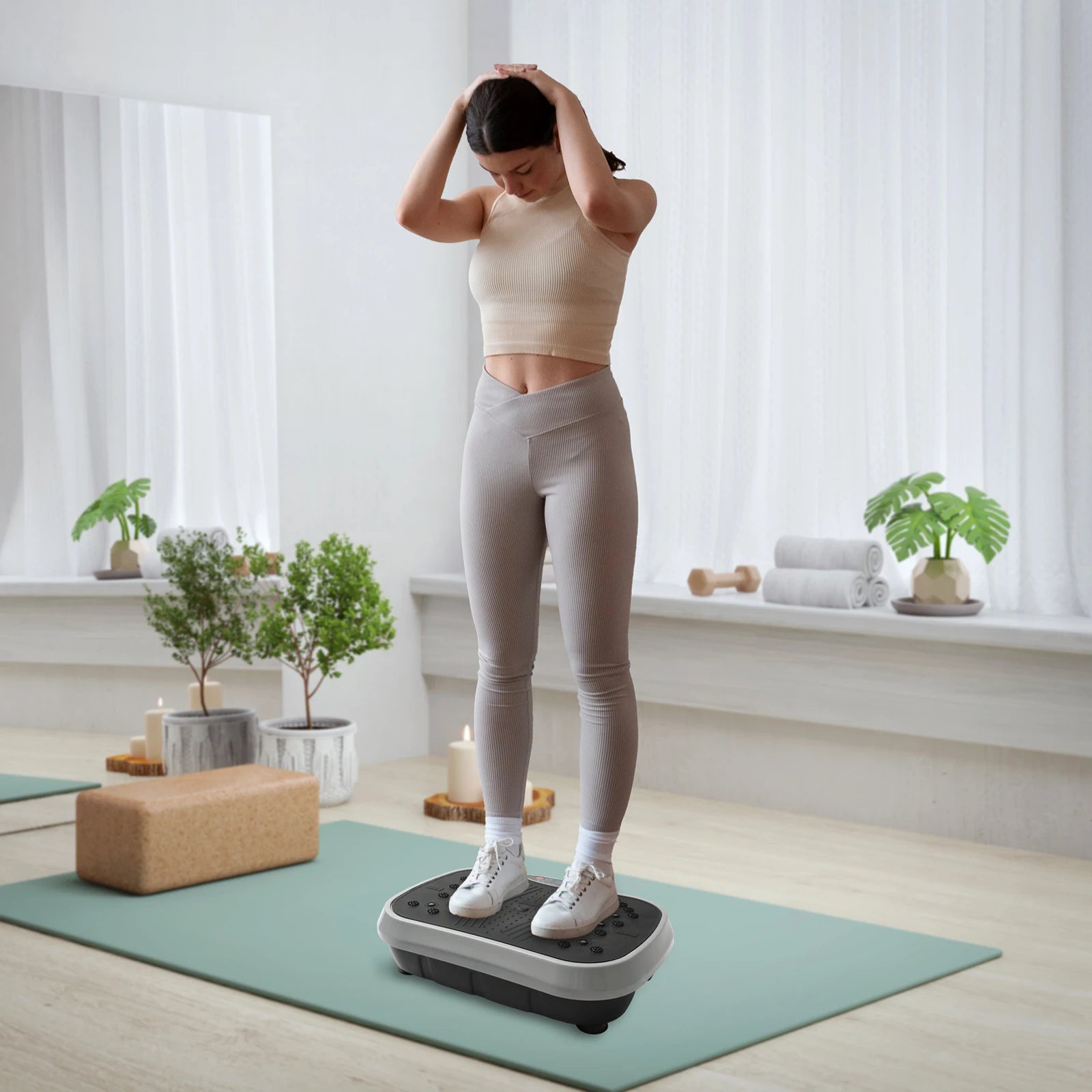 BETTER MOVEMENT Vibration Plate Exercise Machine Fat-Burning Home Fitness Shaping Whole Body Workout